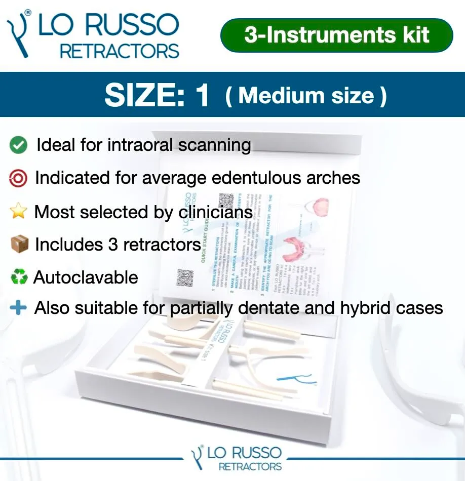 LO RUSSO RETRACTORS - dental retractor system (size 1)