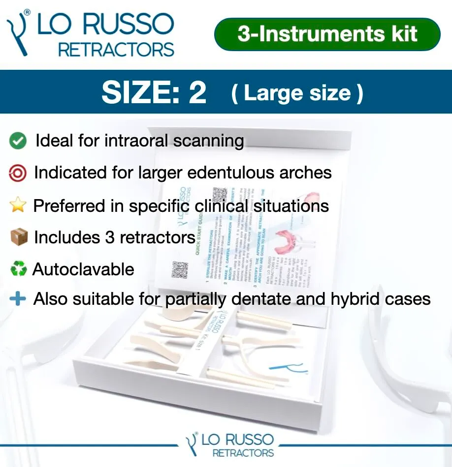 [141002] LO RUSSO RETRACTORS - dental retractor system (misura 2)