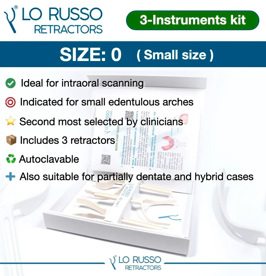 [141000] LO RUSSO RETRACTORS - dental retractor system (misura 0)