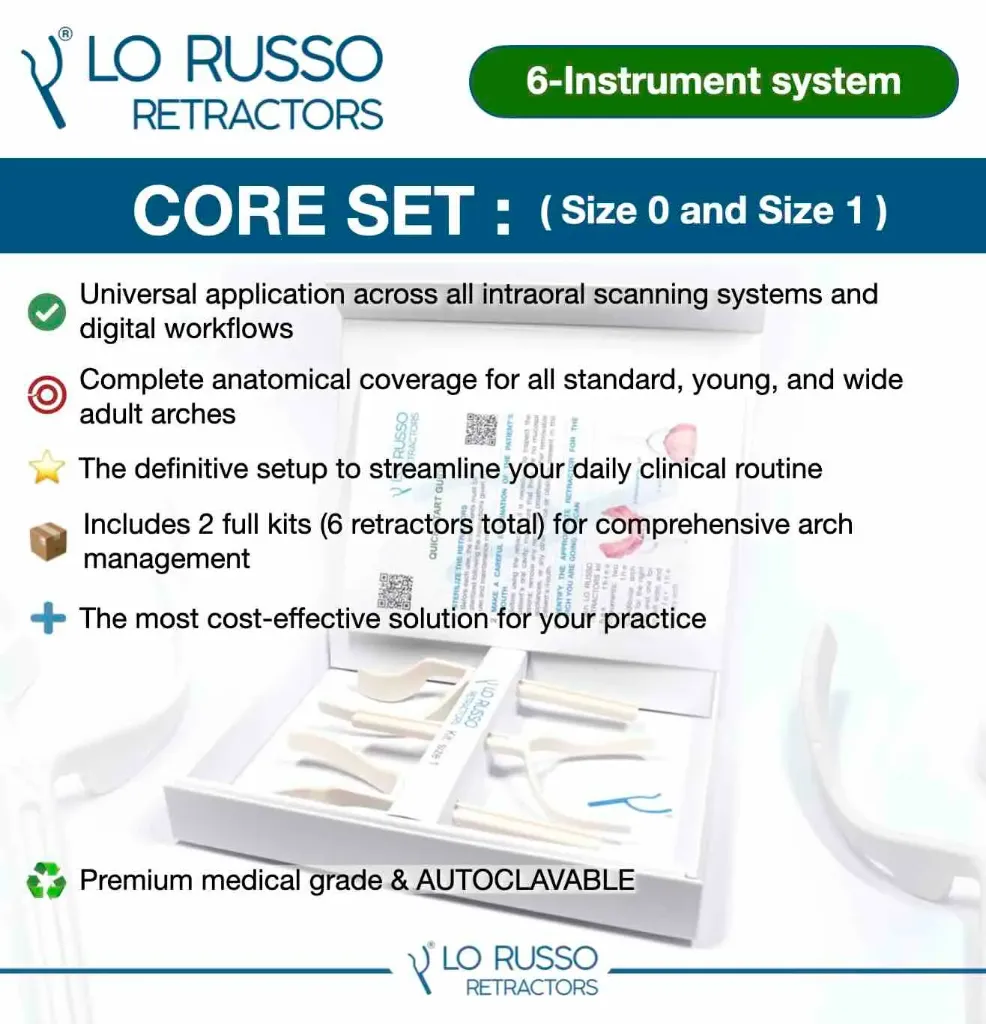 [141004] LO RUSSO RETRACTORS - Core Set (size 0 and 1)