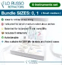 LO RUSSO RETRACTORS - dental retractor system (Bundle: misura 0 e 1)